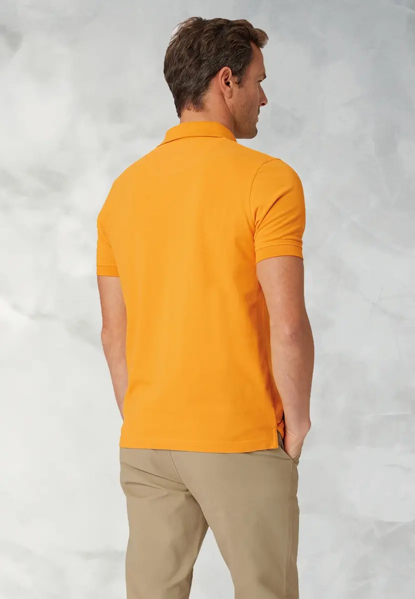 Milford Sunflower Pure Cotton Pique Polo Shirt - Image 2