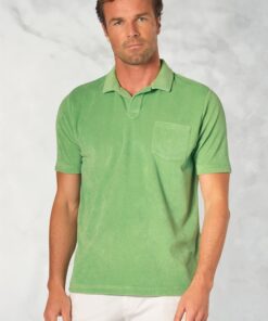 Milton Apple Cotton Rich Terry Towelling Polo Shirt