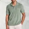 Milton Sage Cotton Rich Terry Towelling Polo Shirt