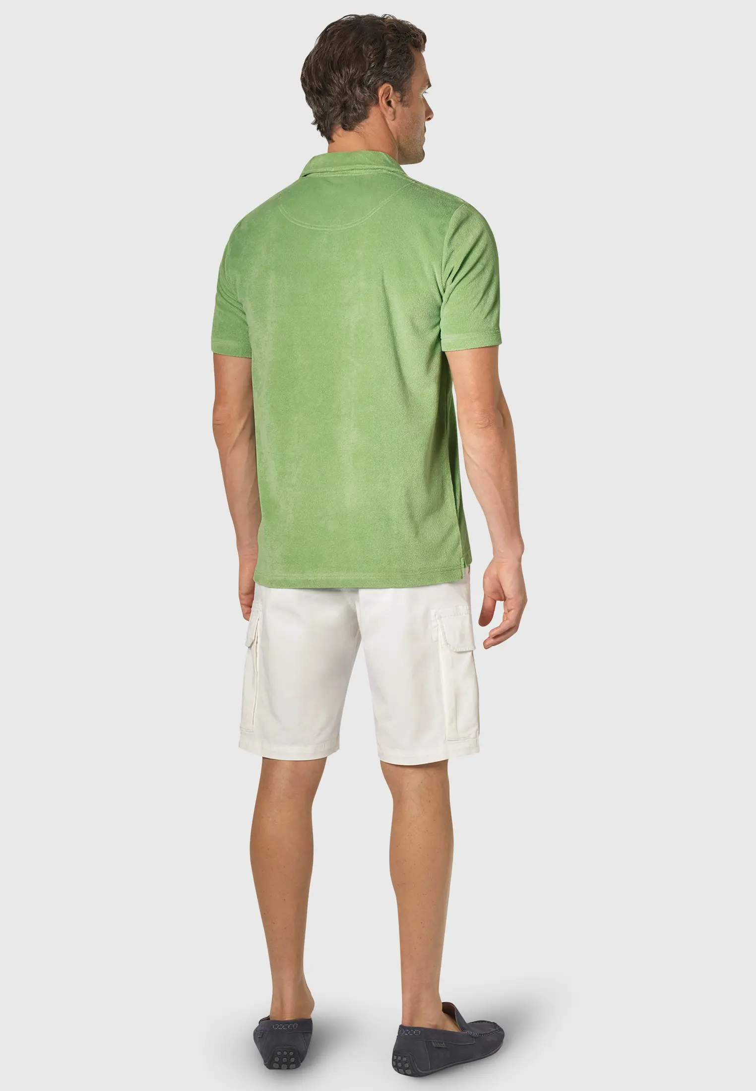 Milton Apple Cotton Rich Terry Towelling Polo Shirt - Image 2