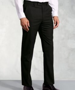 Tailored Fit Monaco Black Trouser