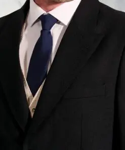 Alternative view of Regular Fit Black Pure New Wool Morning Suit Jacket