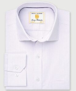 Regular Fit Pink Micro Check Oxford Cotton Shirt