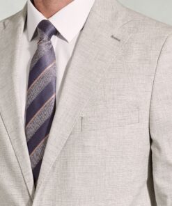 Alternative view of Tailored Fit Newman Silver Grey POW Check Occasion Suit Jacket