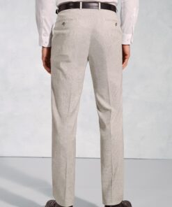 Alternative view of Tailored Fit Newman Silver Grey POW Check Occasion Suit Trousers