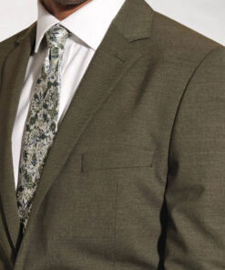 Alternative view of Tailored Fit Oliver Moss Melange Wool Blend Suit Jacket