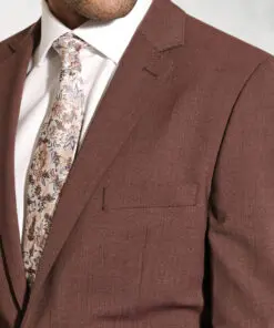 Alternative view of Tailored Fit Oliver Rust Melange Wool Blend Suit Jacket