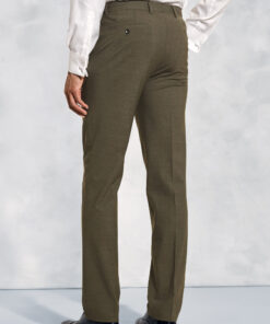 Alternative view of Tailored Fit Oliver Moss Melange Wool Blend Suit Trousers