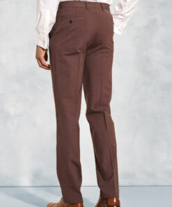Alternative view of Tailored Fit Oliver Rust Melange Wool Blend Suit Trouser