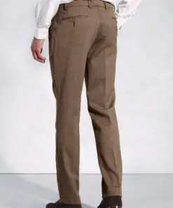 Alternative view of Tailored Fit Olney Caramel Flannel Trouser