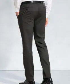Alternative view of Regular Fit Olney Charcoal Flannel Trousers