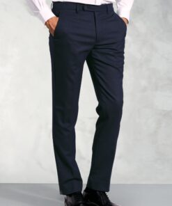 Regular Fit Olney Navy Flannel Trouser