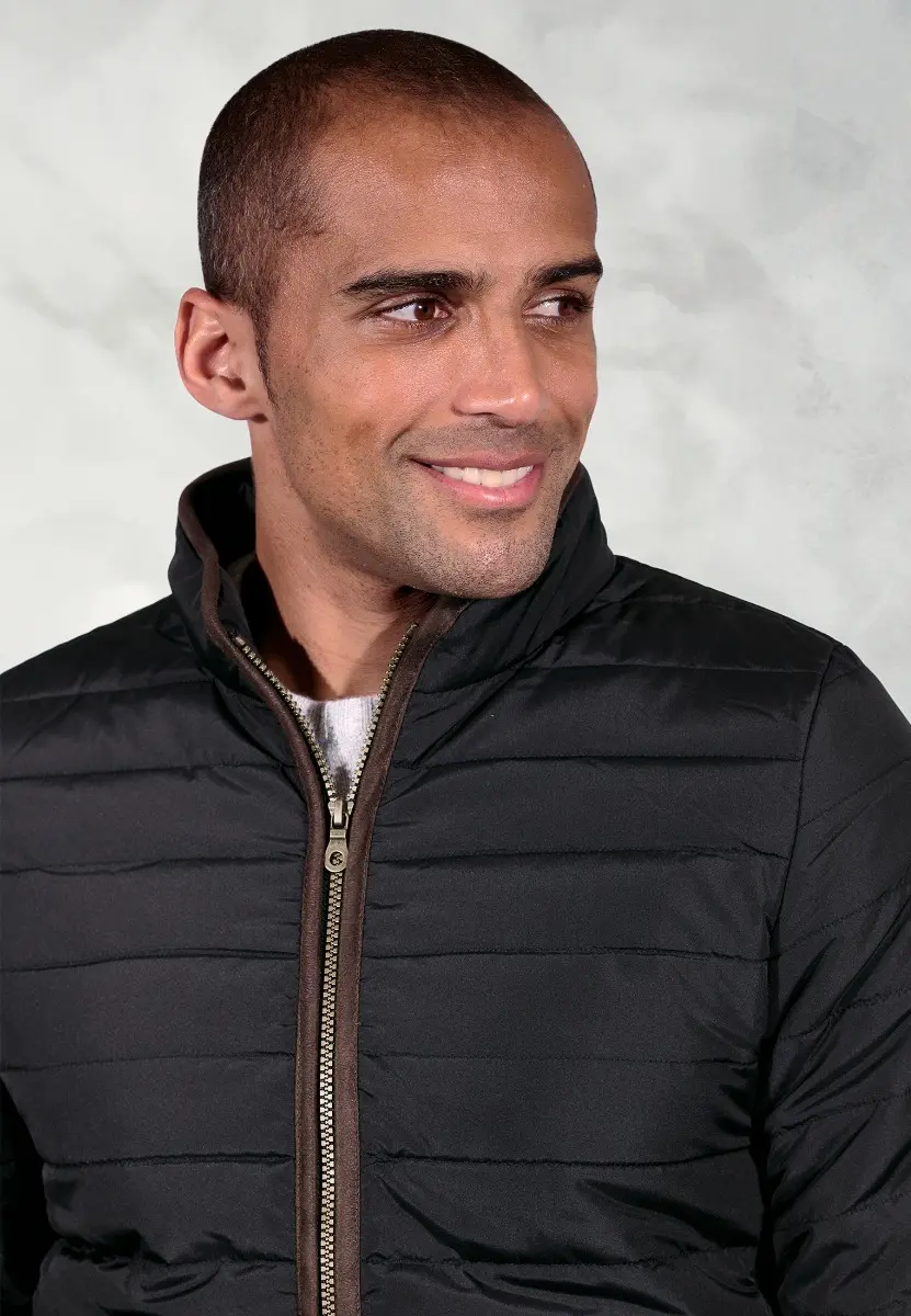 Orlando Black Quilted Puffer Jacket - Image 2