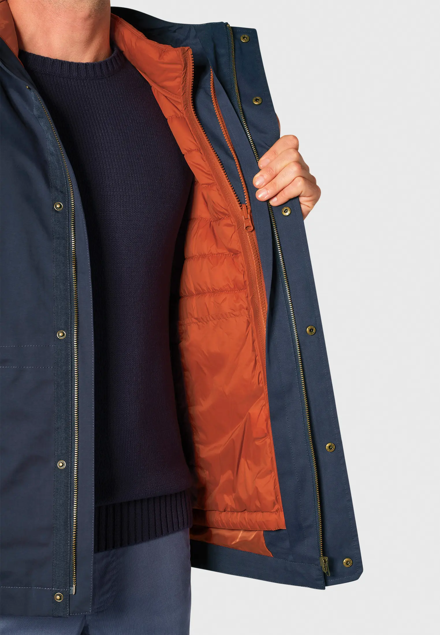 Pattinson Navy 3 in 1 Jacket - Image 2