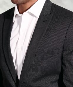 Alternative view of Tailored Fit Pegasus Charcoal Pin Dot Washable Suit Jacket