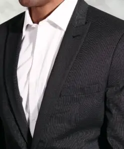 Alternative view of Tailored Fit Pegasus Charcoal Pin Dot Washable Suit Jacket