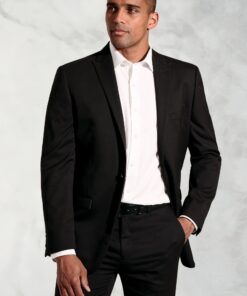 Tailored Fit Pegasus Black Washable Suit Jacket