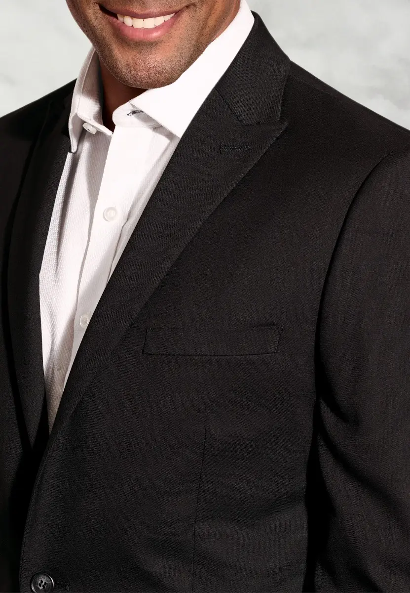 Tailored Fit Pegasus Black Washable Suit Jacket - Image 2