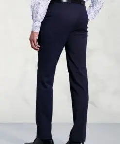 Alternative view of Tailored Fit Pegasus Navy Pin Dot Washable Suit Trousers