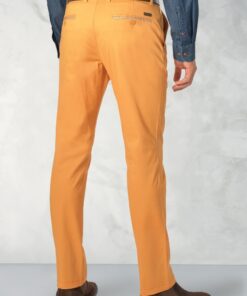 Alternative view of Tailored Fit Perry Peach Fine Twill Stretch Cotton Trousers