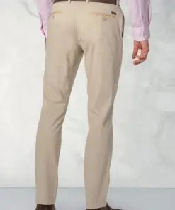 Alternative view of Tailored Fit Perry Stone Fine Twill Stretch Cotton Trousers
