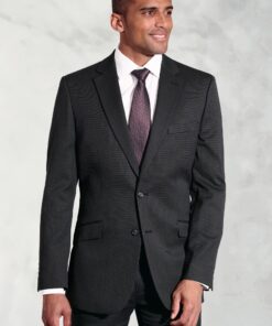 Tailored Fit Phoenix Charcoal Pin Dot Suit Jacket