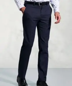 Tailored Fit Phoenix Navy Pin Dot Suit Trousers