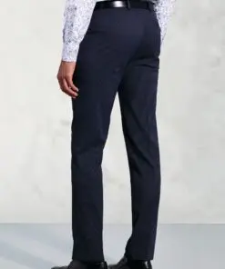 Alternative view of Tailored Fit Phoenix Navy Pin Dot Suit Trousers