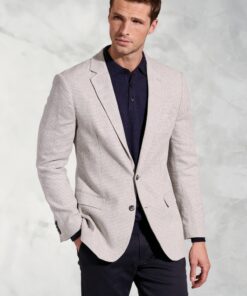 Tailored Fit Radcliffe Silver Grey Puppytooth Jacket