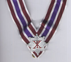 Rcc Knight Grand Cross Collarette White/crimson/purple With Miniature  Star