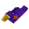 Rcc Sash For Knight Companion     Purple Plus Embroidered Emblem