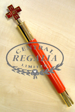 Rose Croix Baton Mws Enamel & Gilt Top