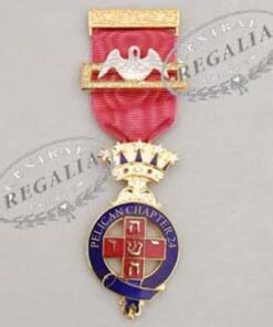 Rose Croix Pmws Presentation Breast Jewel Name & Number