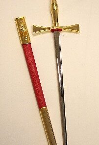 Royal Arch Dagger Red Sheath    Gilt Fittings