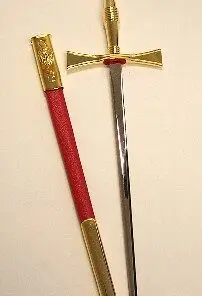 Royal Arch Dagger Red Sheath    Gilt Fittings