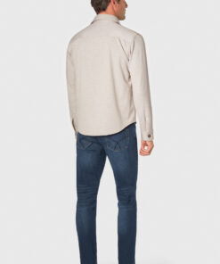 Alternative view of Russell Natural Patch Pocket Stretch Jersey Knit Overshirt