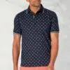 Safin Pure Cotton Jersey Sail Boat Print Polo Shirt