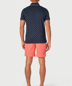 Alternative view of Safin Pure Cotton Jersey Sail Boat Print Polo Shirt