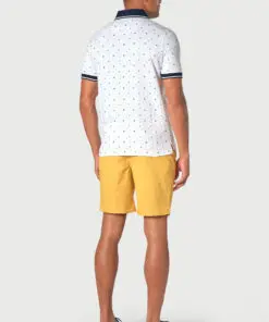 Alternative view of Safin Pure Cotton Jersey Bird Print Polo Shirt