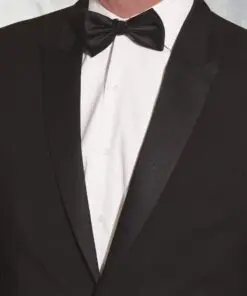 Alternative view of Tailored Fit Sapphire Black Wool Blend Dinner Suit Jacket