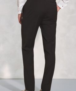 Alternative view of Tailored Fit Sapphire Black Wool Blend Dinner Suit Trousers