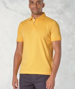 Seppi Pure Cotton Jersey Lemon Polo Shirt