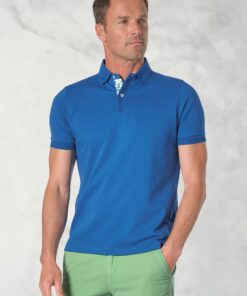 Seppi Pure Cotton Jersey Cobalt Polo Shirt
