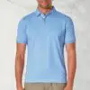 Seppi Pure Cotton Jersey Sky Blue Polo Shirt