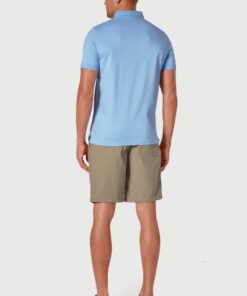 Alternative view of Seppi Pure Cotton Jersey Sky Blue Polo Shirt