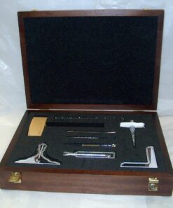 Set Of Craft Working Tools  (silverplated) Flat Type Box
