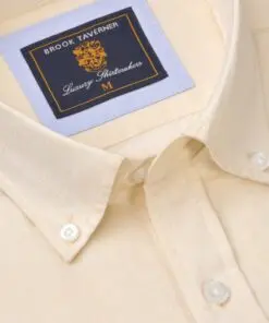 Alternative view of Regular Fit Lemon Textured Cotton Short Sleeve Shirts