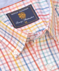 Alternative view of Regular Fit Multicoloured Check 'Portofino' Short Sleeve Shirt
