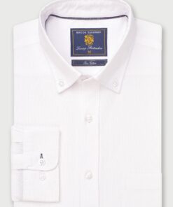 Regular Fit White Cotton Oxford Shirt