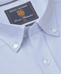 Alternative view of Regular Fit Sky Blue Cotton Oxford Shirt